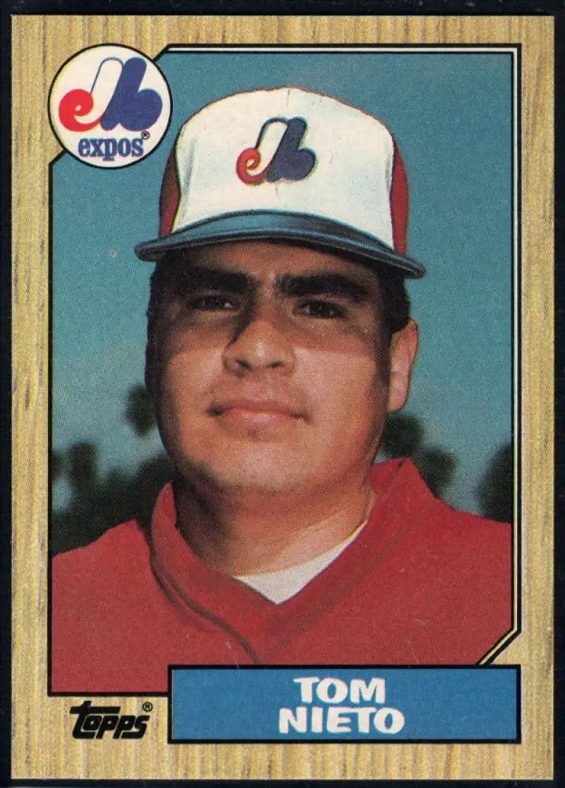 1987 Topps #416 Tom Nieto EX Excellent Montreal Expos Baseball Card - Baseball Card Single