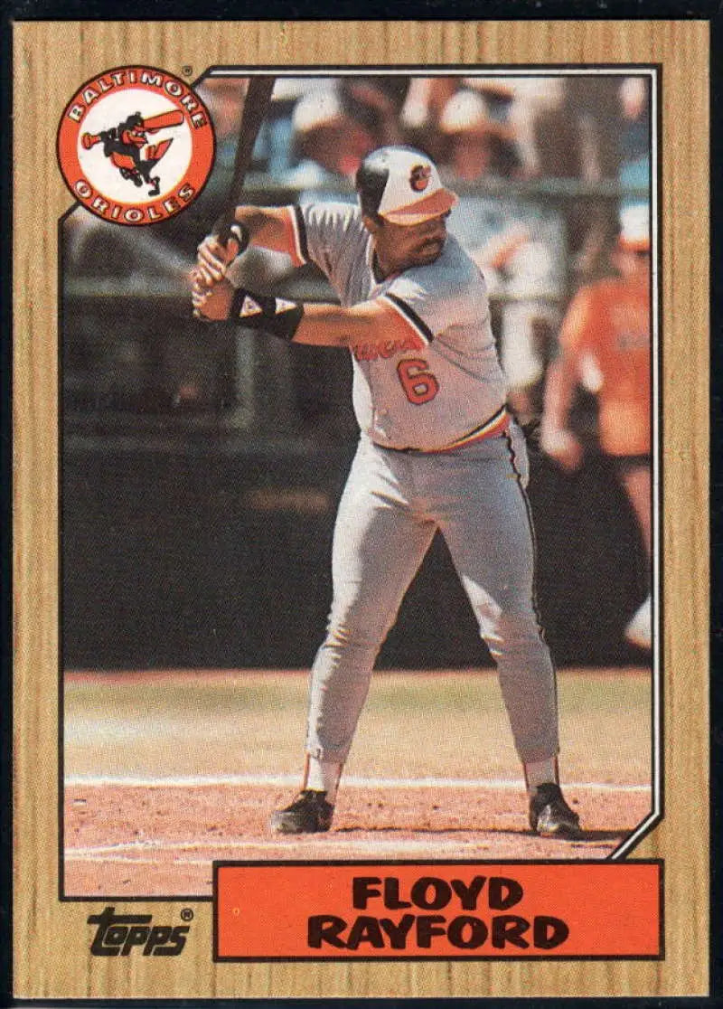 1987 Topps #426 Floyd Rayford EX Excellent Baltimore Orioles Baseball Card - Baseball Card Single