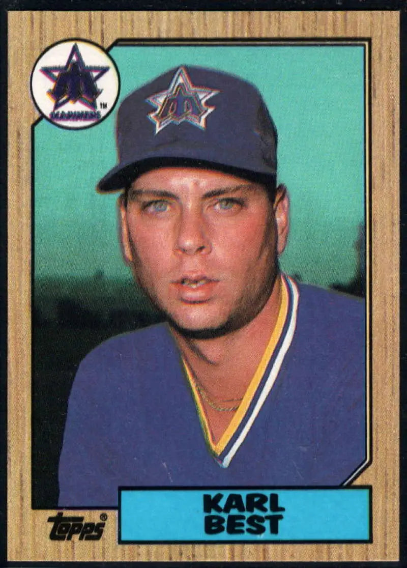 1987 Topps #439 Karl Best EX Excellent Seattle Mariners Baseball Card - Baseball Card Single