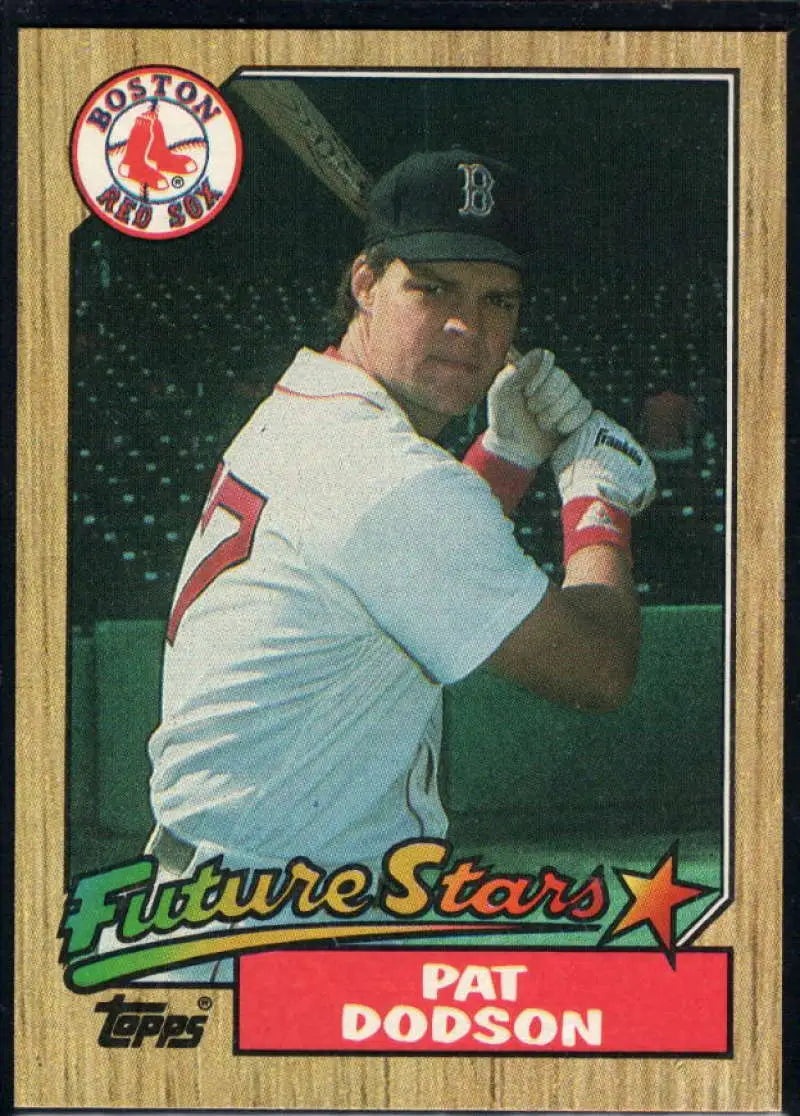 1987 Topps #449 Pat Dodson EX Excellent RC Rookie Boston Red Sox Baseball Card - Baseball Card Single