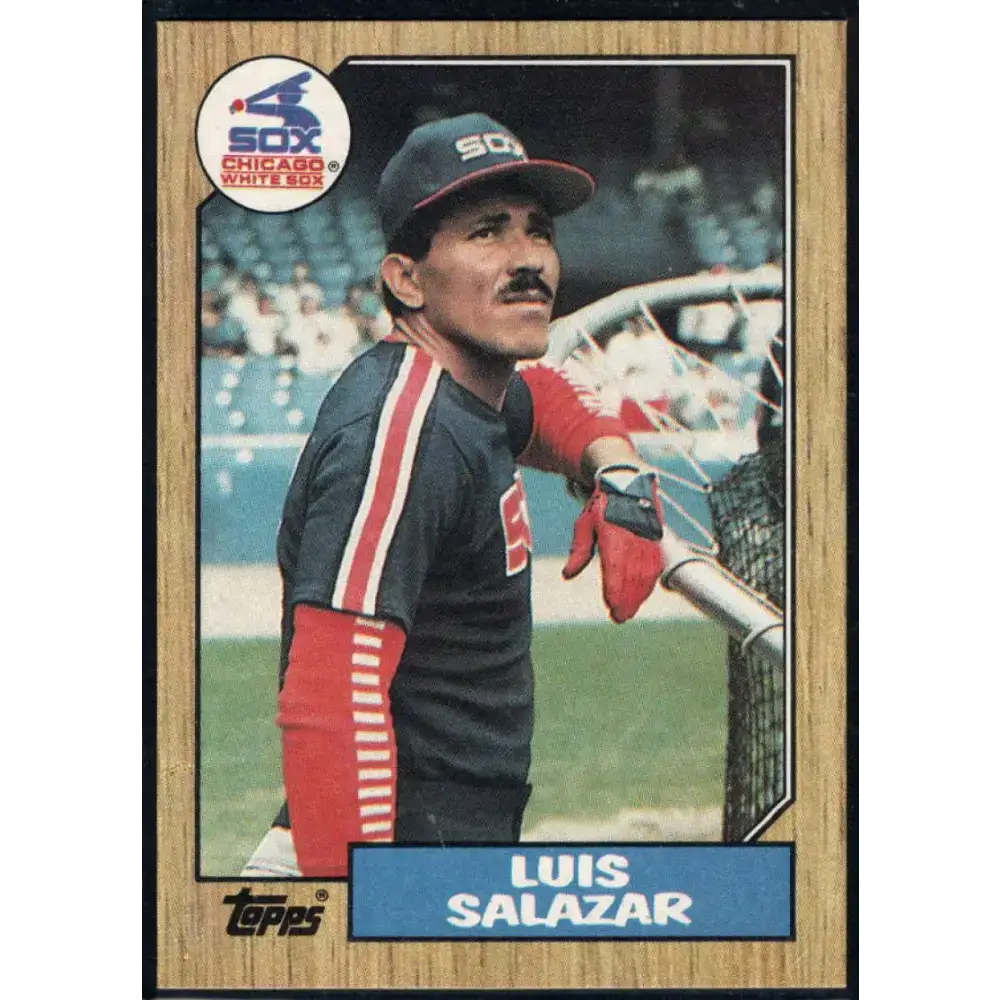 1987 Topps #454 Luis Salazar EX Excellent Chicago White Sox Baseball Card