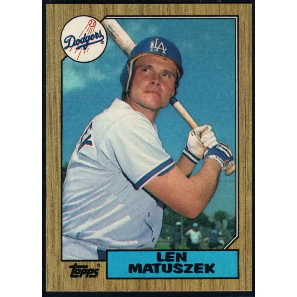 1987 Topps #457 Len Matuszek EX Excellent Los Angeles Dodgers Baseball Card - Baseball Card Single