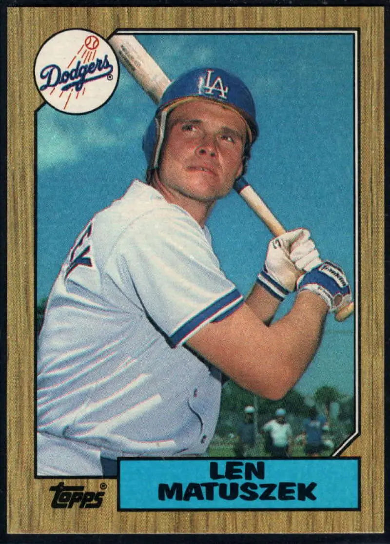 1987 Topps #457 Len Matuszek EX Excellent Los Angeles Dodgers Baseball Card - Baseball Card Single
