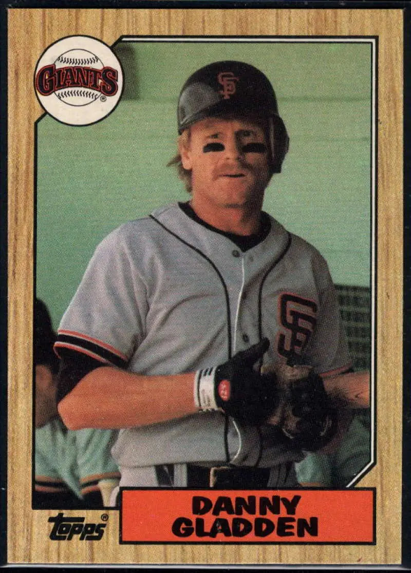 1987 Topps #46 Dan Gladden EX Excellent San Francisco Giants Baseball Card - Baseball Card Single