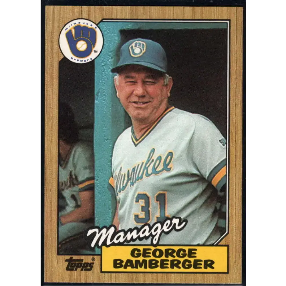 1987 Topps #468 George Bamberger EX Excellent Milwaukee Brewers Baseball Card