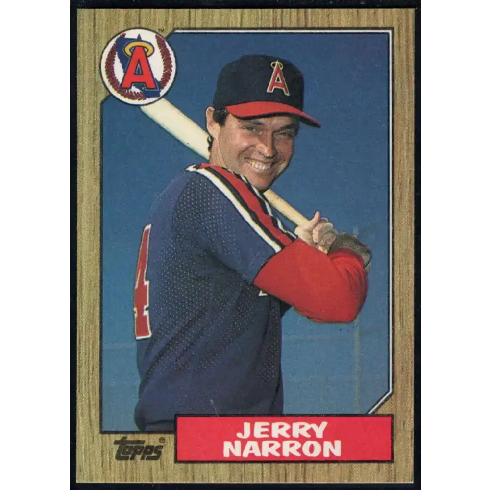 1987 Topps #474 Jerry Narron EX Excellent California Angels Baseball Card - Baseball Card Single