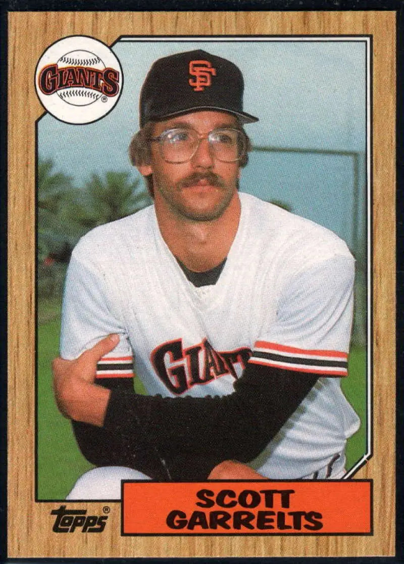 1987 Topps #475 Scott Garrelts EX Excellent San Francisco Giants Baseball Card - Baseball Card Single