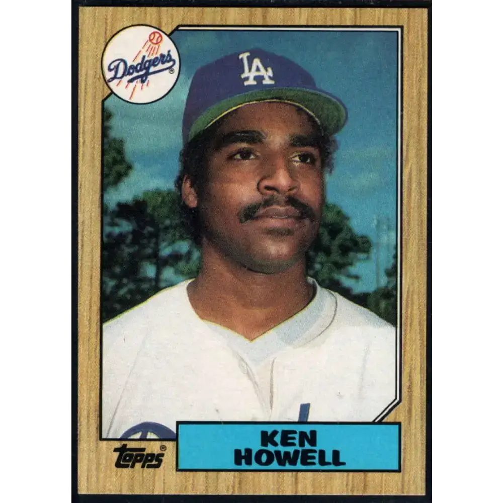 1987 Topps #477 Ken Howell EX Excellent Los Angeles Dodgers Baseball Card - Baseball Card Single