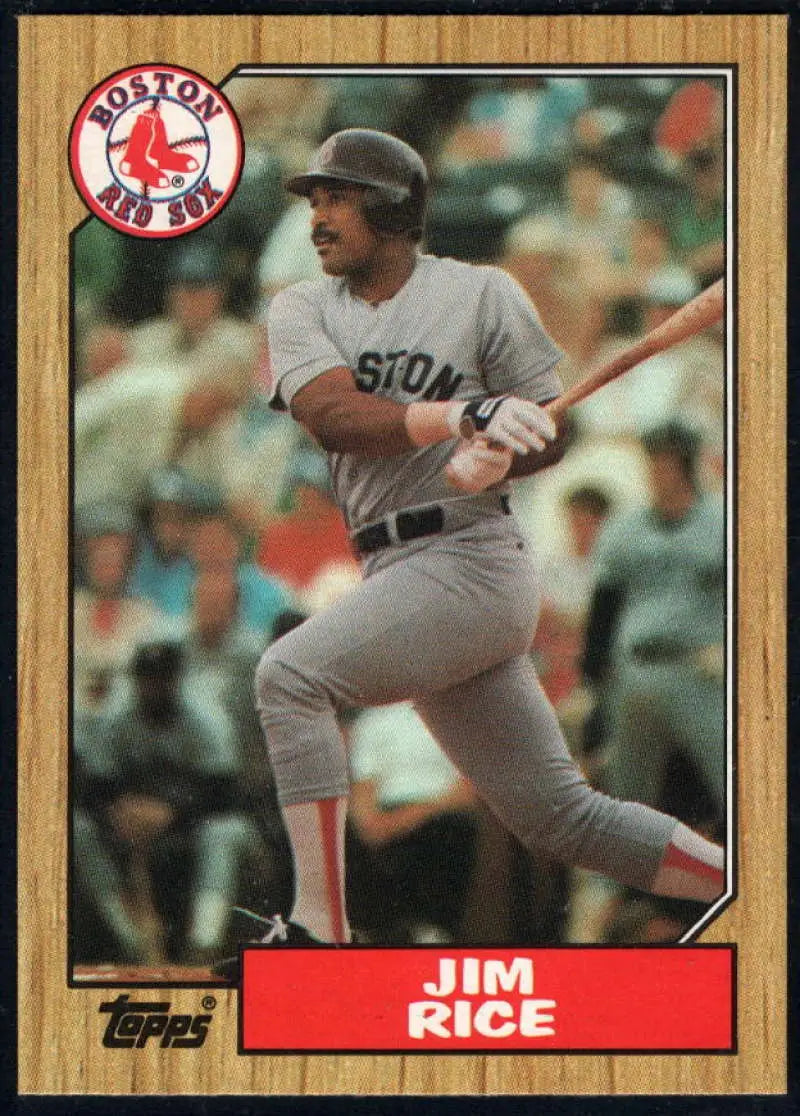 1987 Topps #480 Jim Rice EX Excellent Boston Red Sox Baseball Card - Baseball Card Single