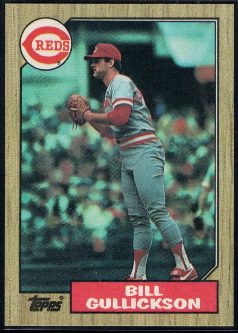 1987 Topps #489 Bill Gullickson EX Excellent Cincinnati Reds Baseball Card - Baseball Card Single