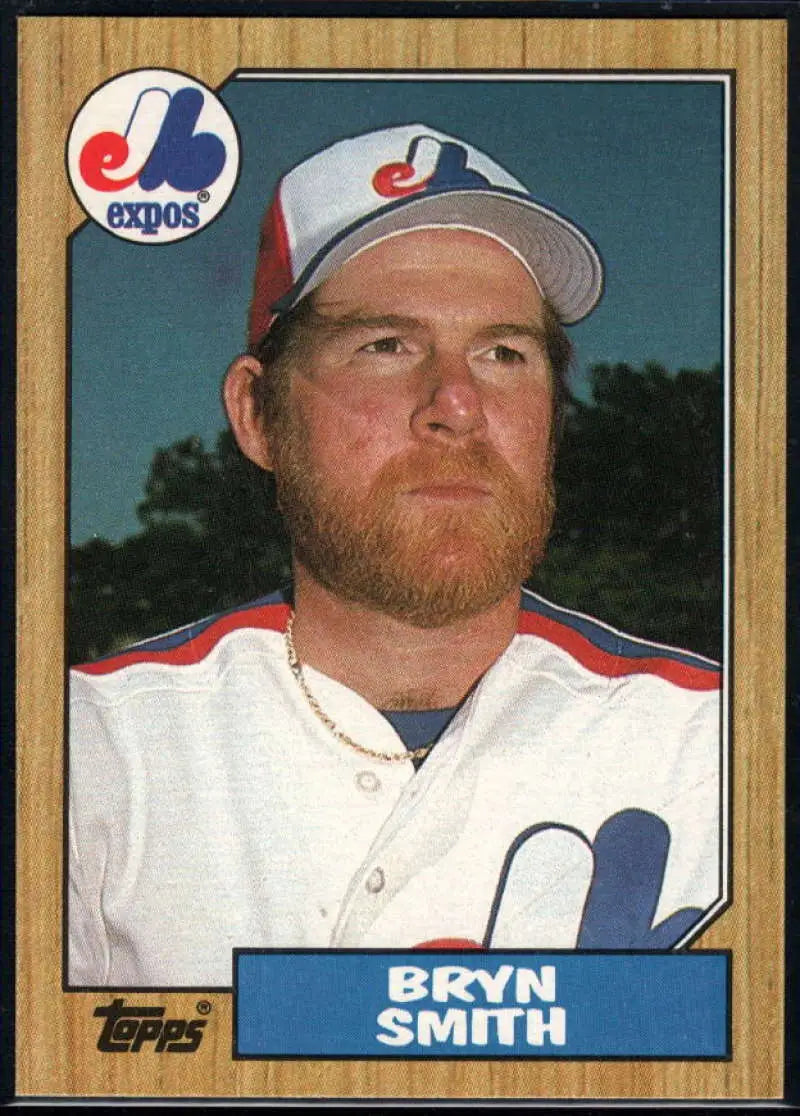 1987 Topps #505 Bryn Smith EX Excellent Montreal Expos Baseball Card - Baseball Card Single