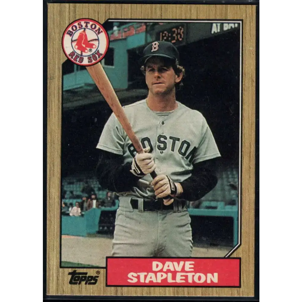 1987 Topps #507 Dave Stapleton EX Excellent Boston Red Sox Baseball Card - Baseball Card Single