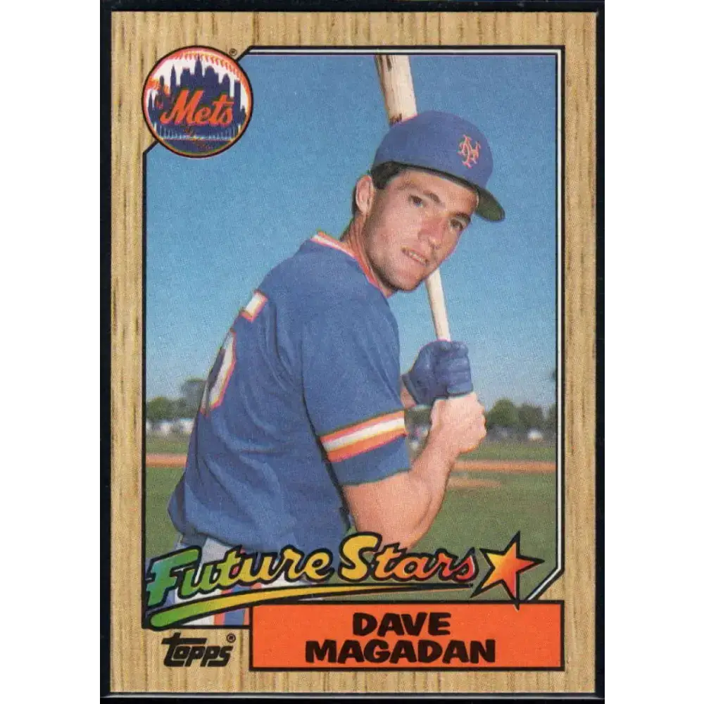 1987 Topps #512 Dave Magadan EX Excellent RC Rookie New York Mets Baseball Card - Baseball Card Single
