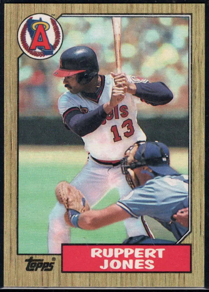 1987 Topps #53 Ruppert Jones EX Excellent California Angels Baseball Card - Baseball Card Single