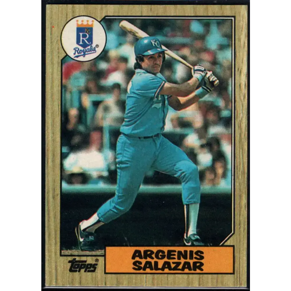 1987 Topps #533 Angel Salazar EX Excellent Kansas City Royals Baseball Card - Baseball Card Single