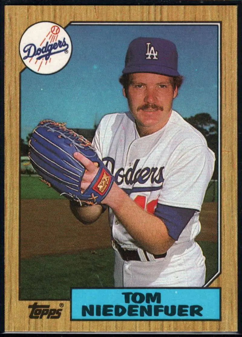 1987 Topps #538 Tom Niedenfuer EX Excellent Los Angeles Dodgers Baseball Card - Baseball Card Single