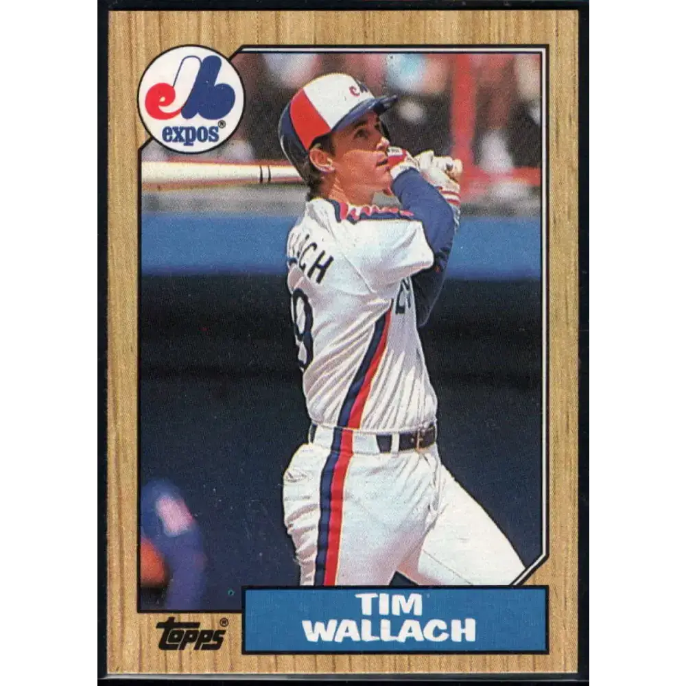 1987 Topps #55 Tim Wallach EX Excellent Montreal Expos Baseball Card - Baseball Card Single