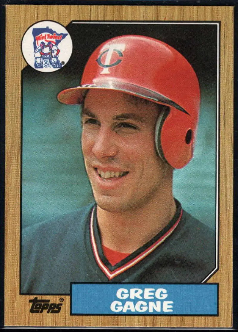 1987 Topps #558 Greg Gagne EX Excellent Minnesota Twins Baseball Card - Baseball Card Single