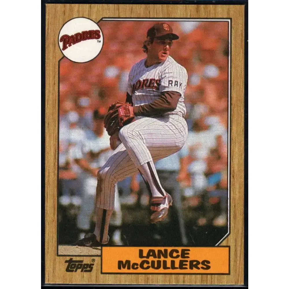 1987 Topps #559 Lance McCullers EX Excellent San Diego Padres Baseball Card - Baseball Card Single