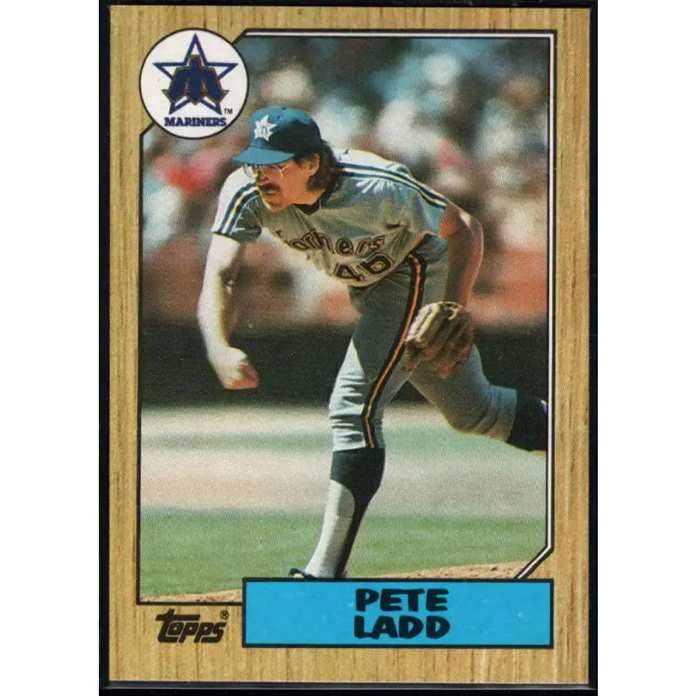 1987 Topps #572 Pete Ladd EX Excellent Seattle Mariners Baseball Card - Baseball Card Single