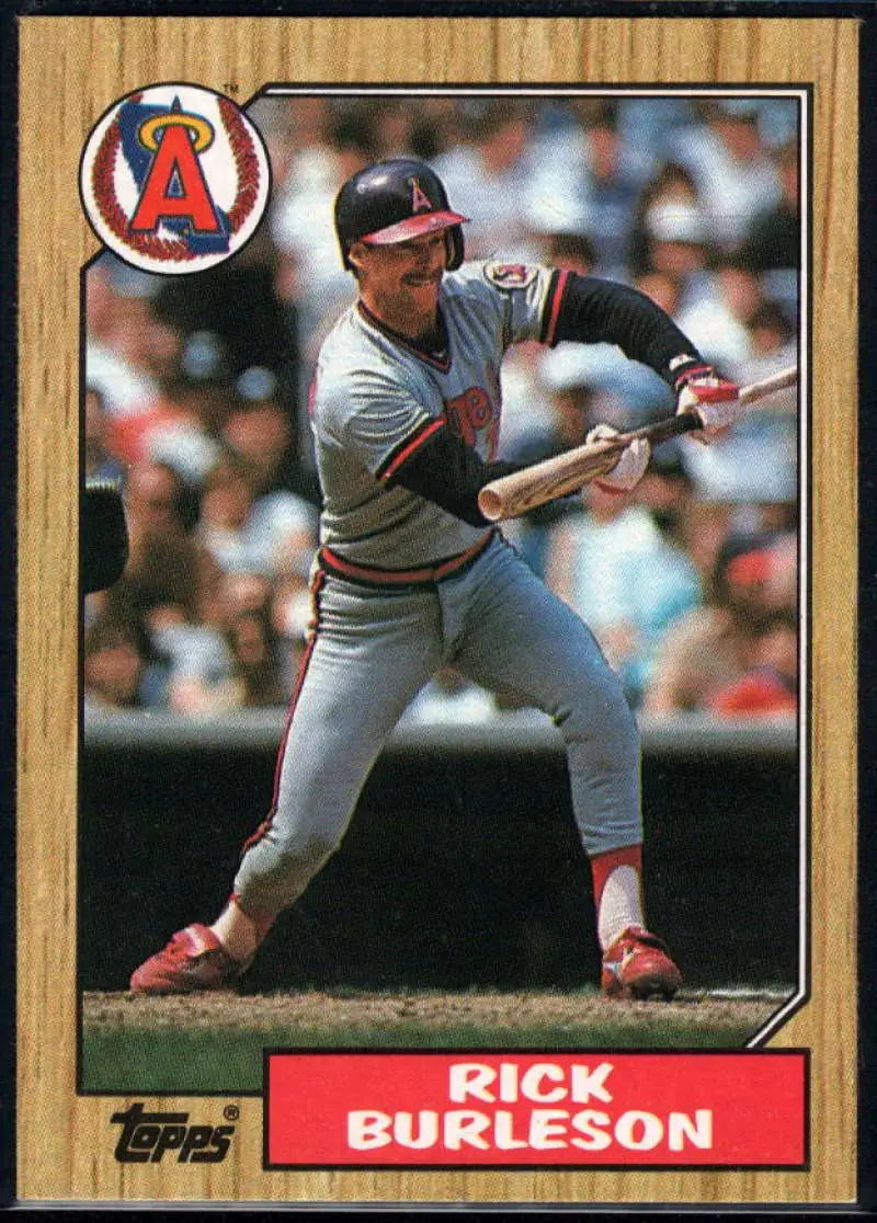 1987 Topps #579 Rick Burleson EX Excellent California Angels Baseball Card - Baseball Card Single