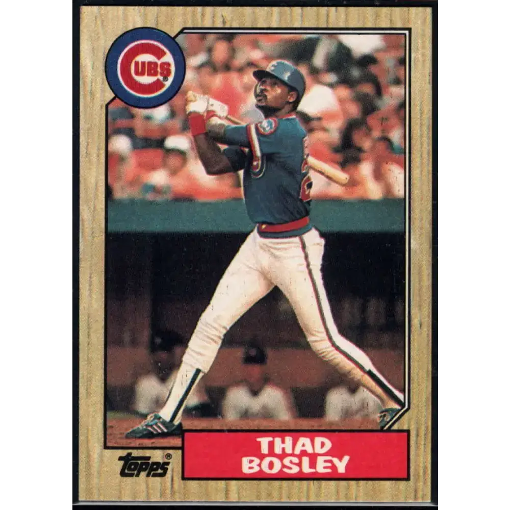1987 Topps #58 Thad Bosley EX Excellent Chicago Cubs Baseball Card - Baseball Card Single