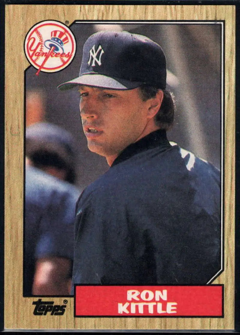 1987 Topps #584 Ron Kittle EX Excellent New York Yankees Baseball Card - Baseball Card Single