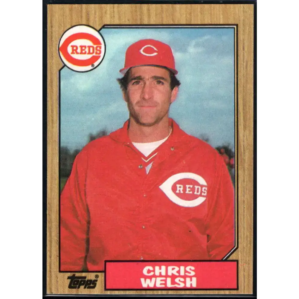 1987 Topps #592 Chris Welsh EX Excellent Cincinnati Reds Baseball Card - Baseball Card Single