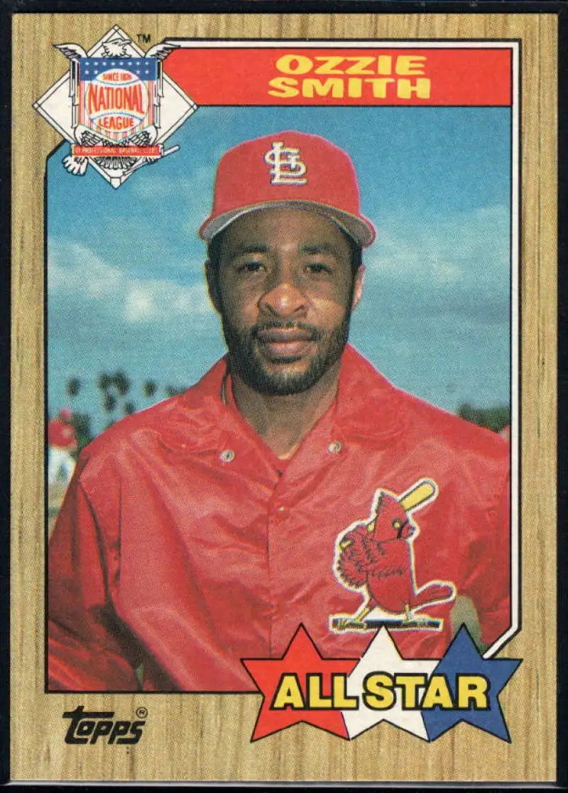 1987 Topps #598 Ozzie Smith EX Excellent St. Louis Cardinals Baseball Card - Baseball Card Single
