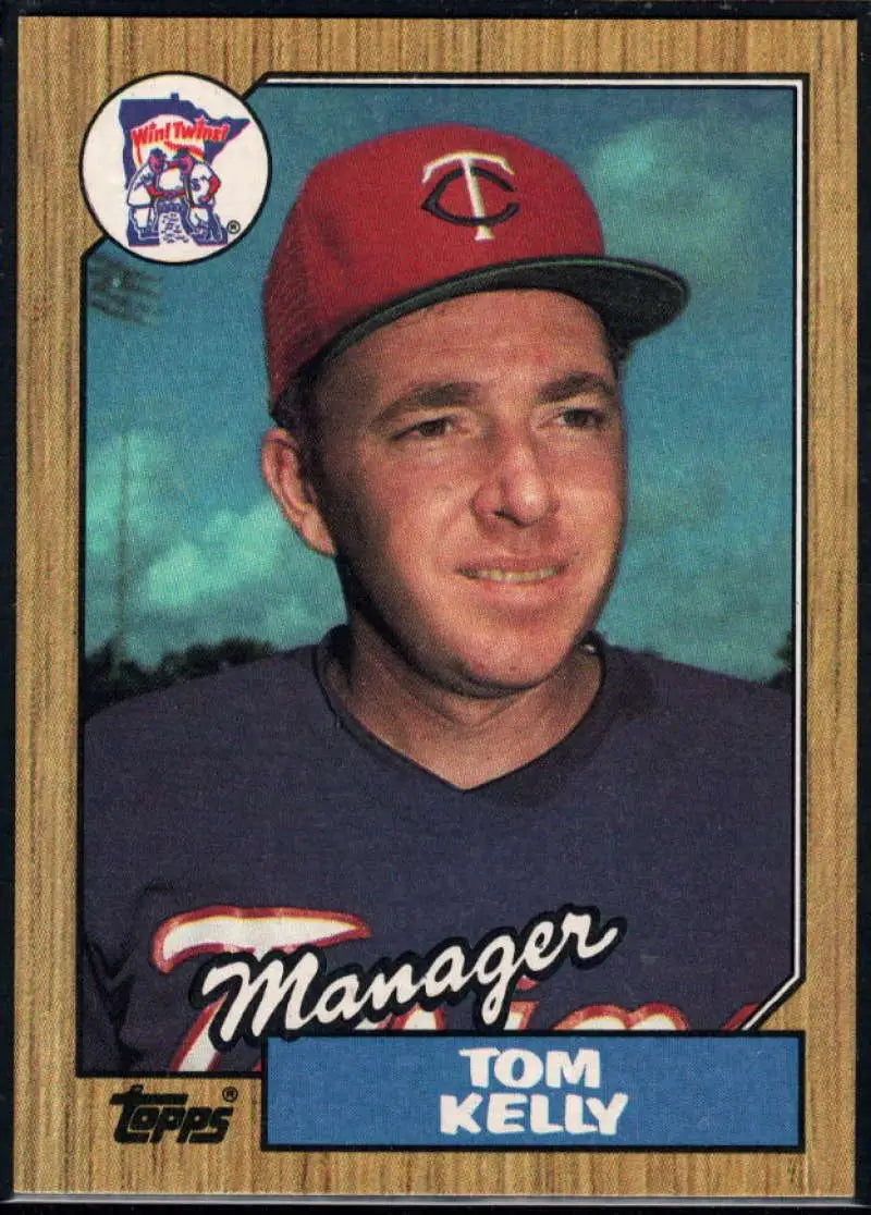 1987 Topps #618 Tom Kelly EX Excellent Minnesota Twins Baseball Card - Baseball Card Single