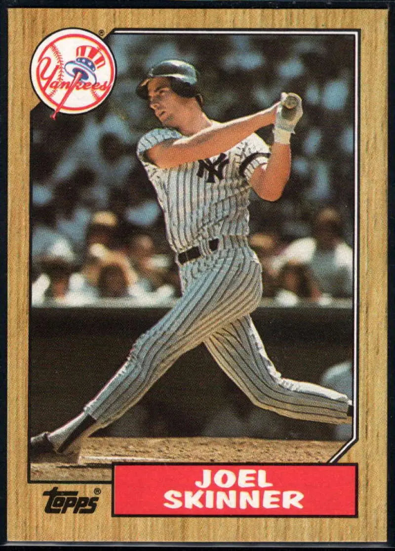 1987 Topps #626 Joel Skinner EX Excellent New York Yankees Baseball Card - Baseball Card Single