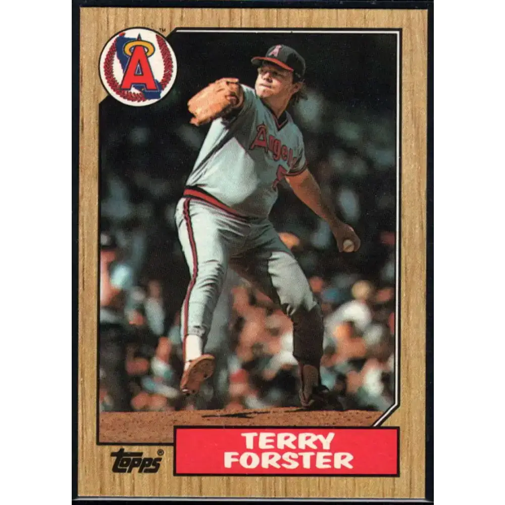 1987 Topps #652 Terry Forster EX Excellent California Angels Baseball Card - Baseball Card Single