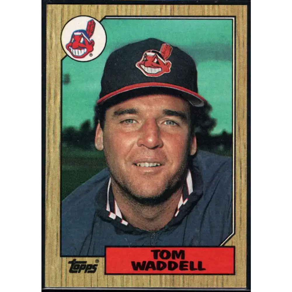 1987 Topps #657 Tom Waddell EX Excellent Cleveland Indians Baseball Card - Baseball Card Single