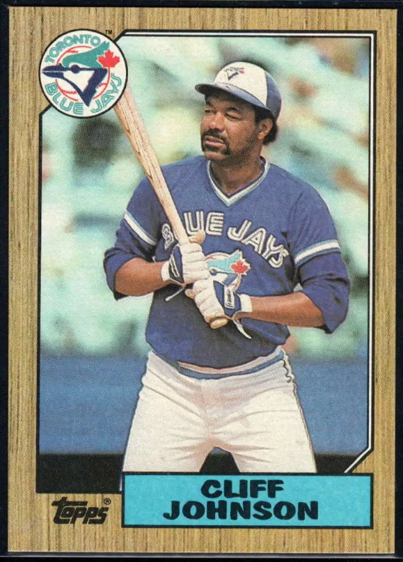 1987 Topps #663 Cliff Johnson EX Excellent Toronto Blue Jays Baseball Card - Baseball Card Single