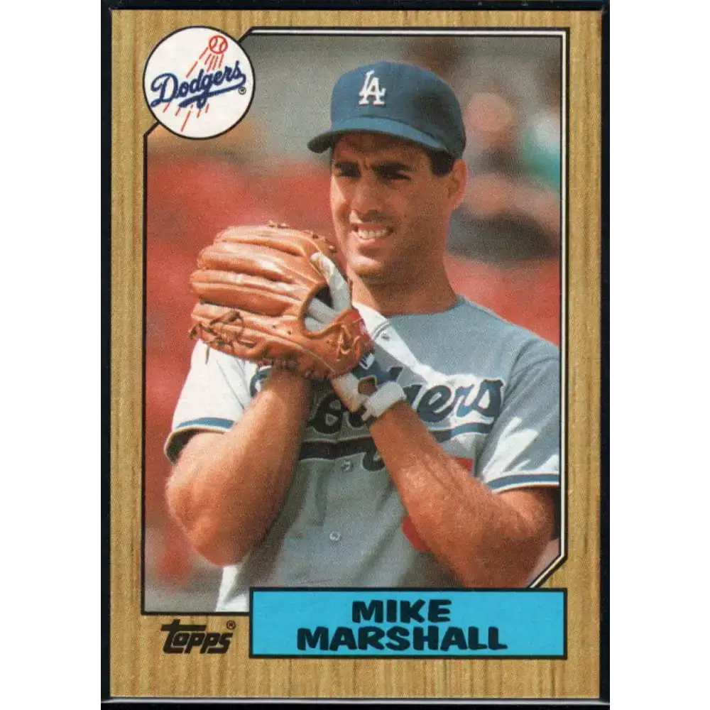 1987 Topps #664 Mike Marshall EX Excellent Los Angeles Dodgers Baseball Card - Baseball Card Single