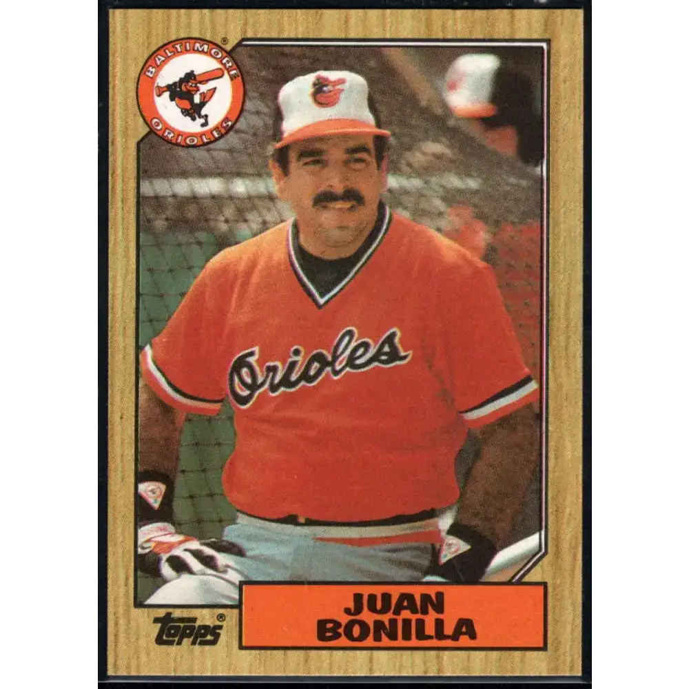 1987 Topps #668 Juan Bonilla EX Excellent Baltimore Orioles Baseball Card - Baseball Card Single