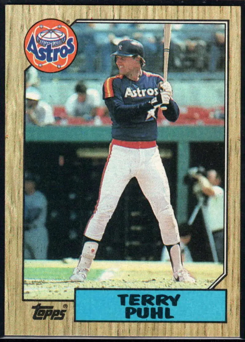 1987 Topps #693 Terry Puhl EX Excellent Houston Astros Baseball Card - Baseball Card Single