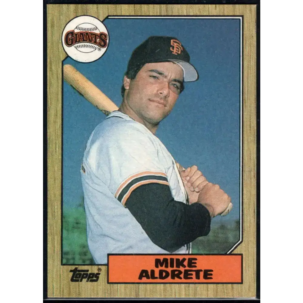 1987 Topps #71 Mike Aldrete EX Excellent RC Rookie San Francisco Giants Baseball Card - Baseball Card Single