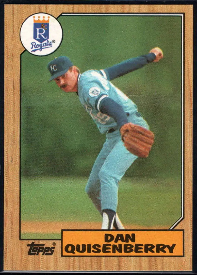 1987 Topps #714 Dan Quisenberry EX Excellent Kansas City Royals Baseball Card - Baseball Card Single