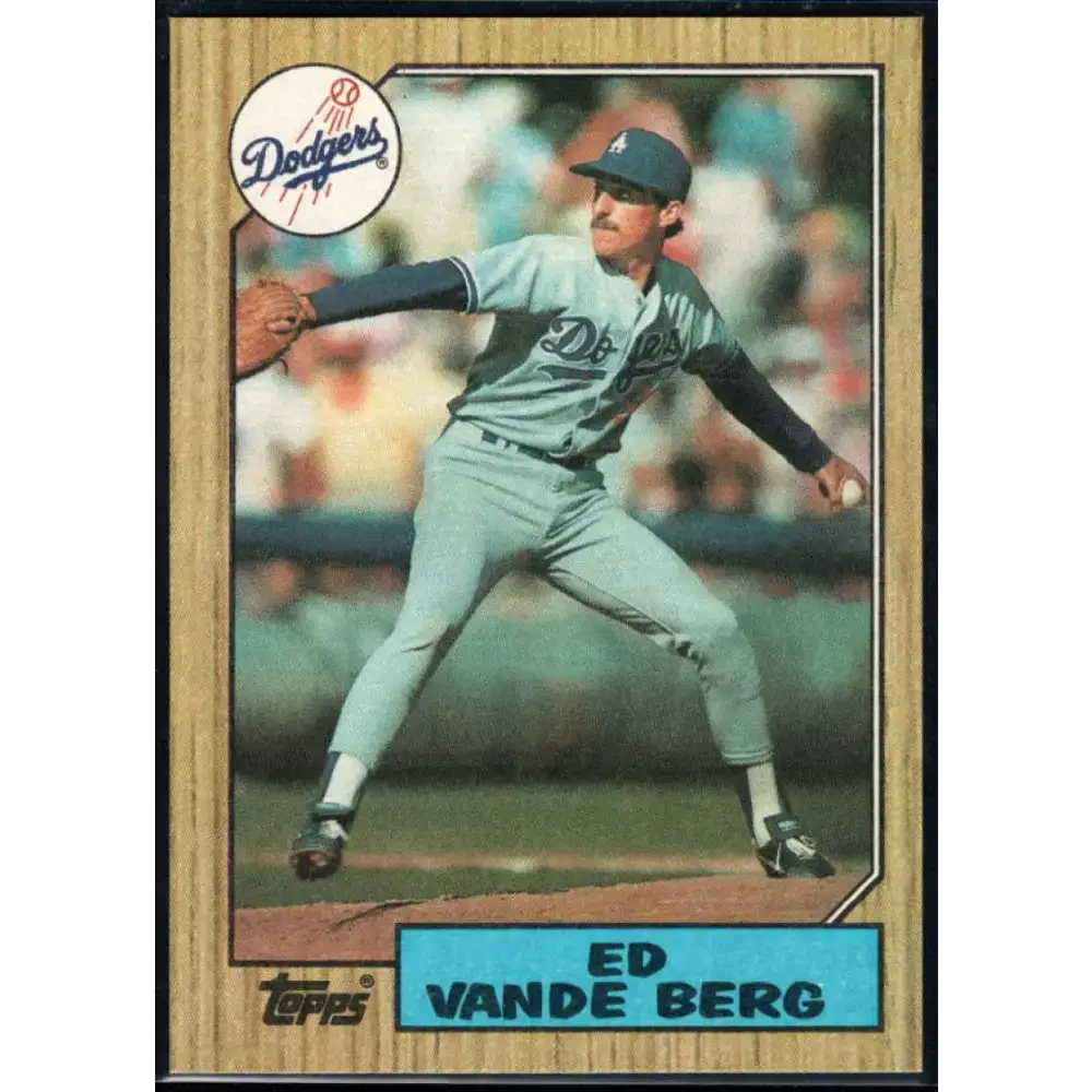 1987 Topps #717 Ed Vande Berg EX Excellent Los Angeles Dodgers Baseball Card - Baseball Card Single