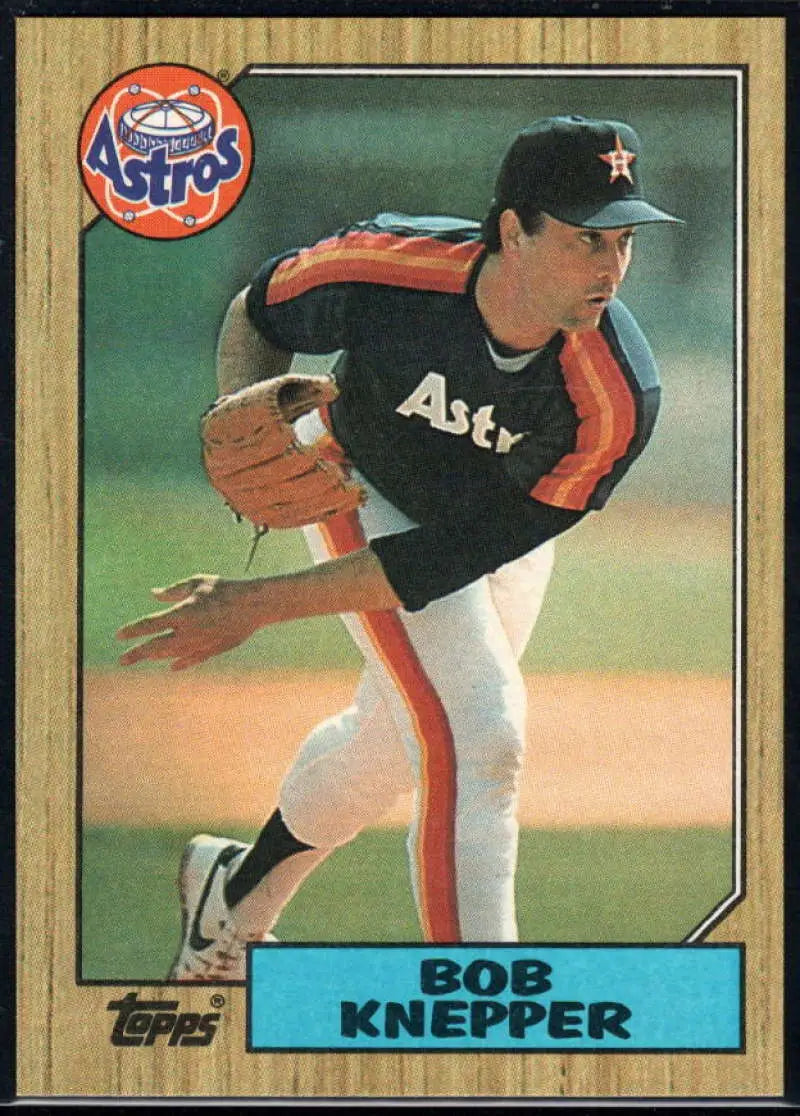 1987 Topps #722 Bob Knepper EX Excellent Houston Astros Baseball Card - Baseball Card Single