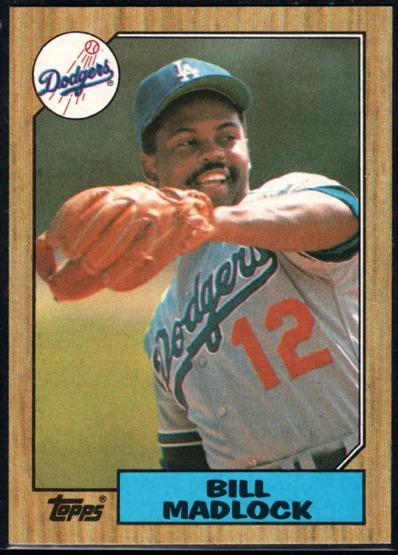 1987 Topps #734 Bill Madlock EX Excellent Los Angeles Dodgers Baseball Card - Baseball Card Single