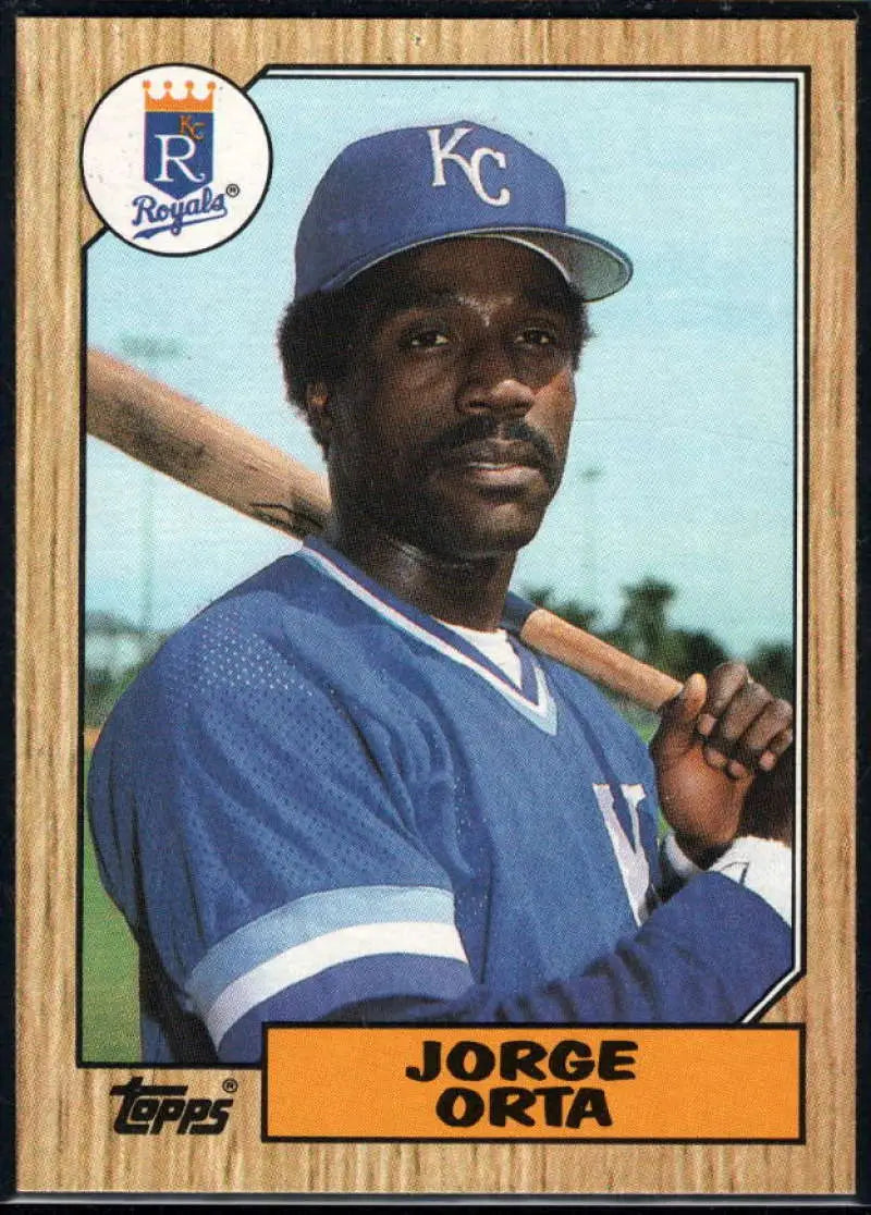1987 Topps #738 Jorge Orta EX Excellent Kansas City Royals Baseball Card - Baseball Card Single