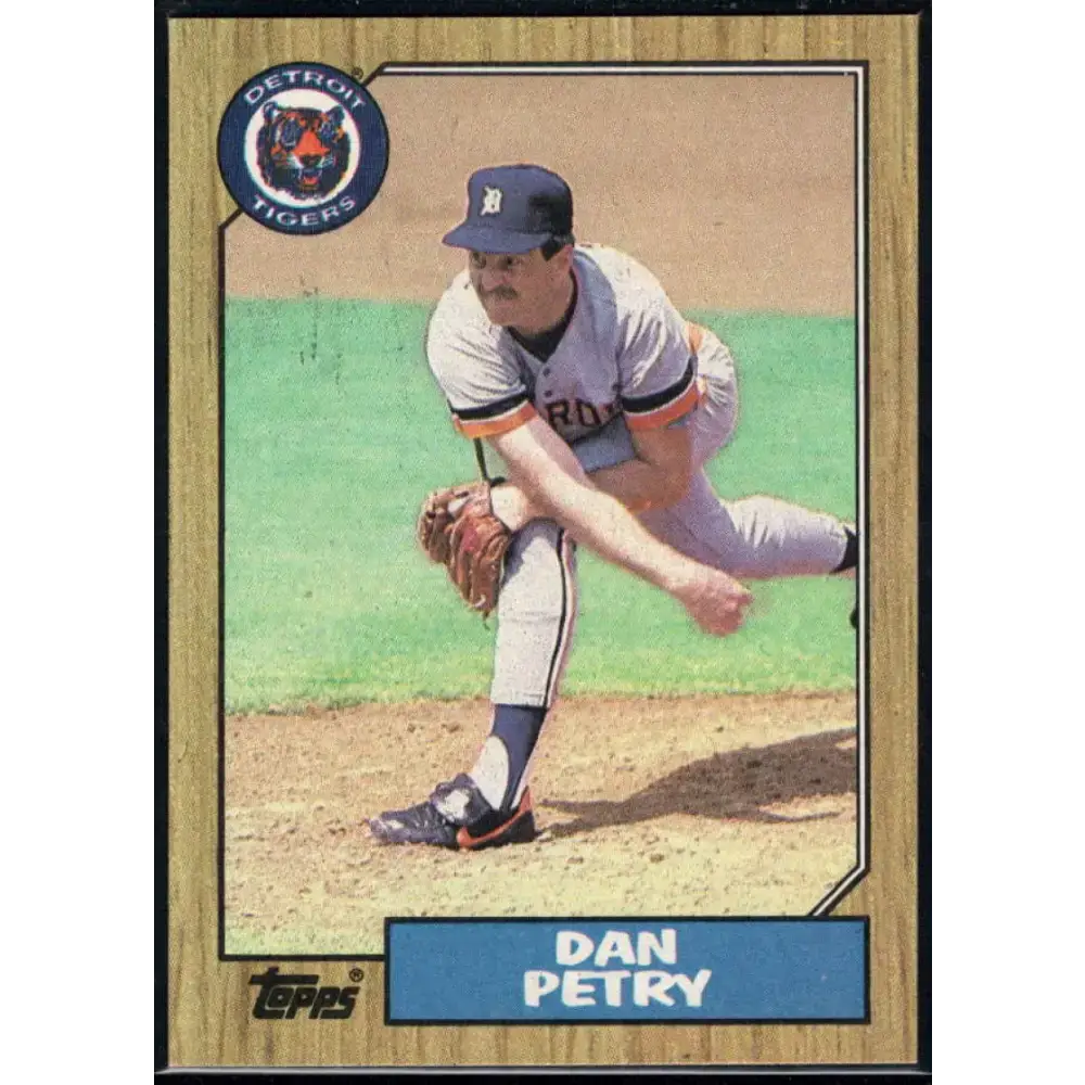 1987 Topps #752 Dan Petry EX Excellent Detroit Tigers Baseball Card - Baseball Card Single