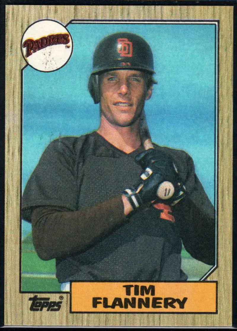 1987 Topps #763 Tim Flannery EX Excellent San Diego Padres Baseball Card - Baseball Card Single