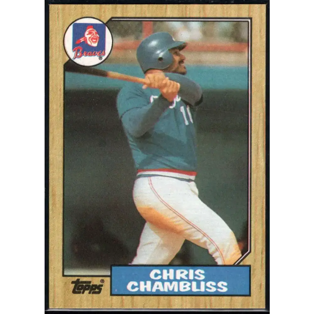 1987 Topps #777 Chris Chambliss EX Excellent Atlanta Braves Baseball Card - Baseball Card Single