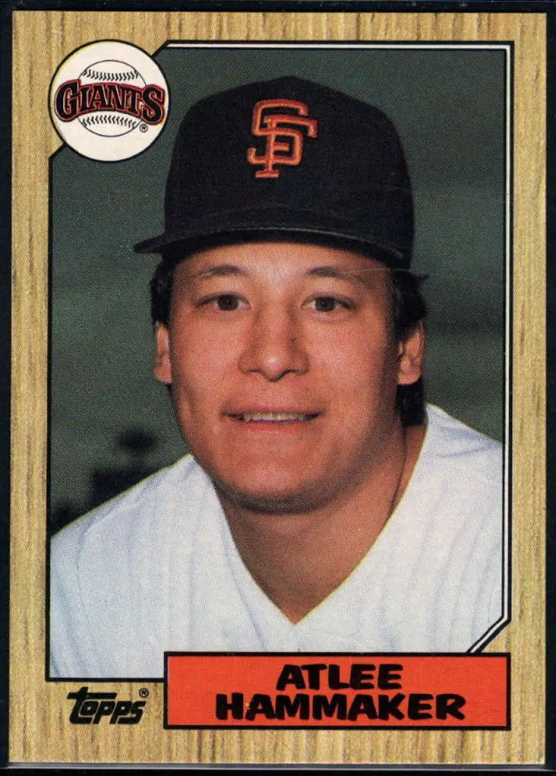 1987 Topps #781 Atlee Hammaker EX Excellent San Francisco Giants Baseball Card - Baseball Card Single