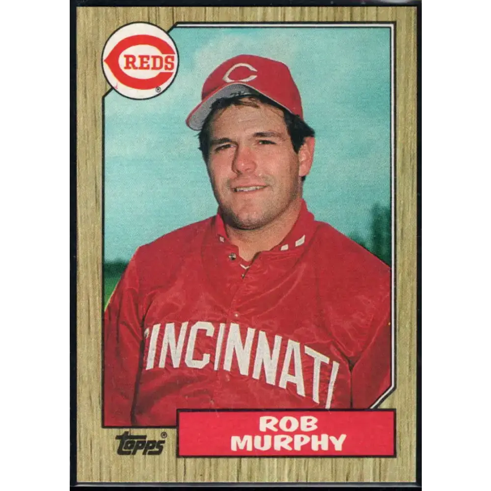 1987 Topps #82 Rob Murphy EX Excellent RC Rookie Cincinnati Reds Baseball Card - Baseball Card Single