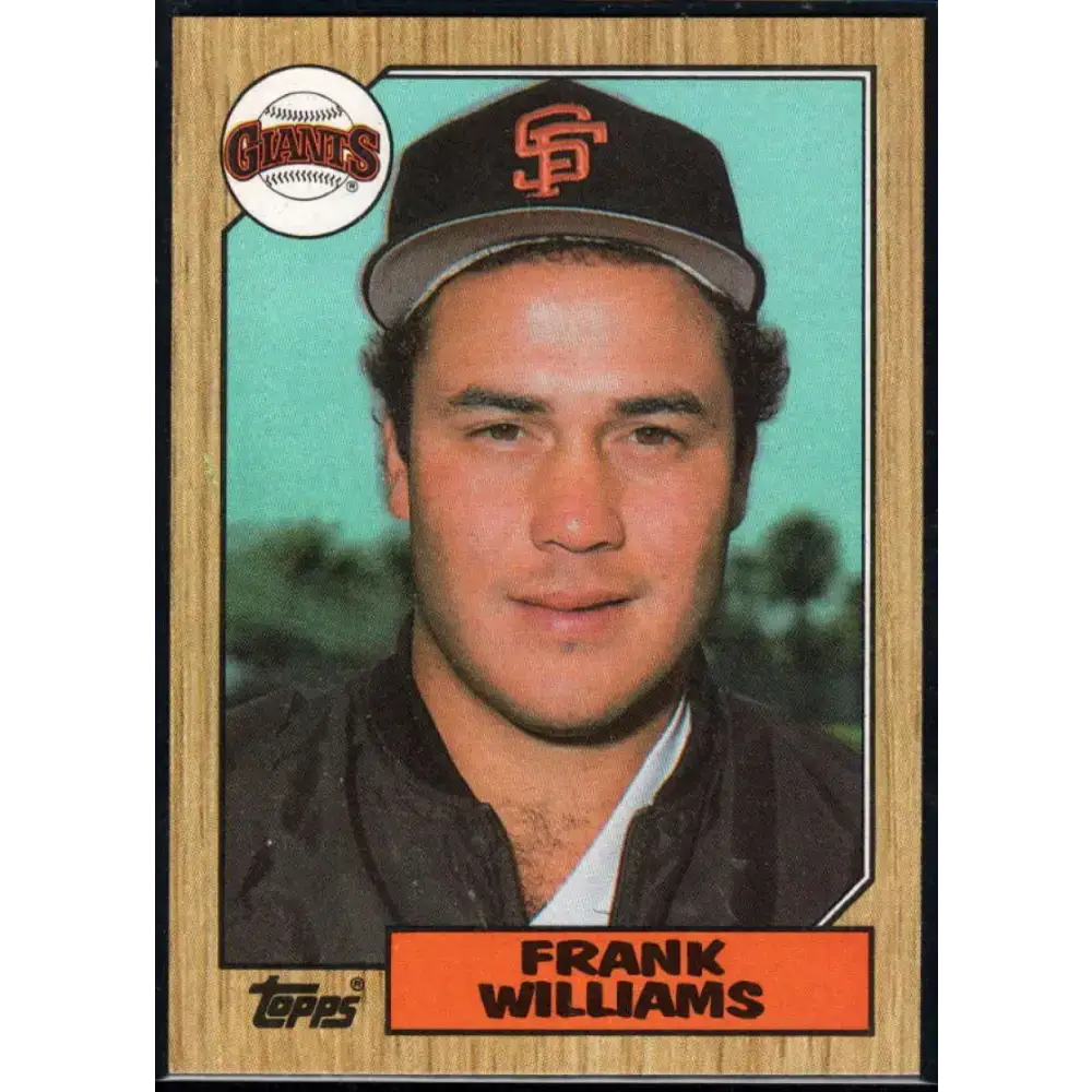 1987 Topps #96 Frank Williams EX Excellent San Francisco Giants Baseball Card - Baseball Card Single