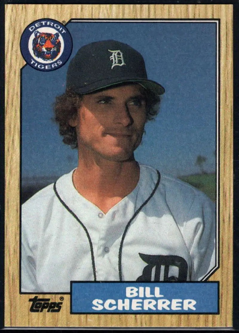 1987 Topps #98 Bill Scherrer EX Excellent Detroit Tigers Baseball Card - Baseball Card Single